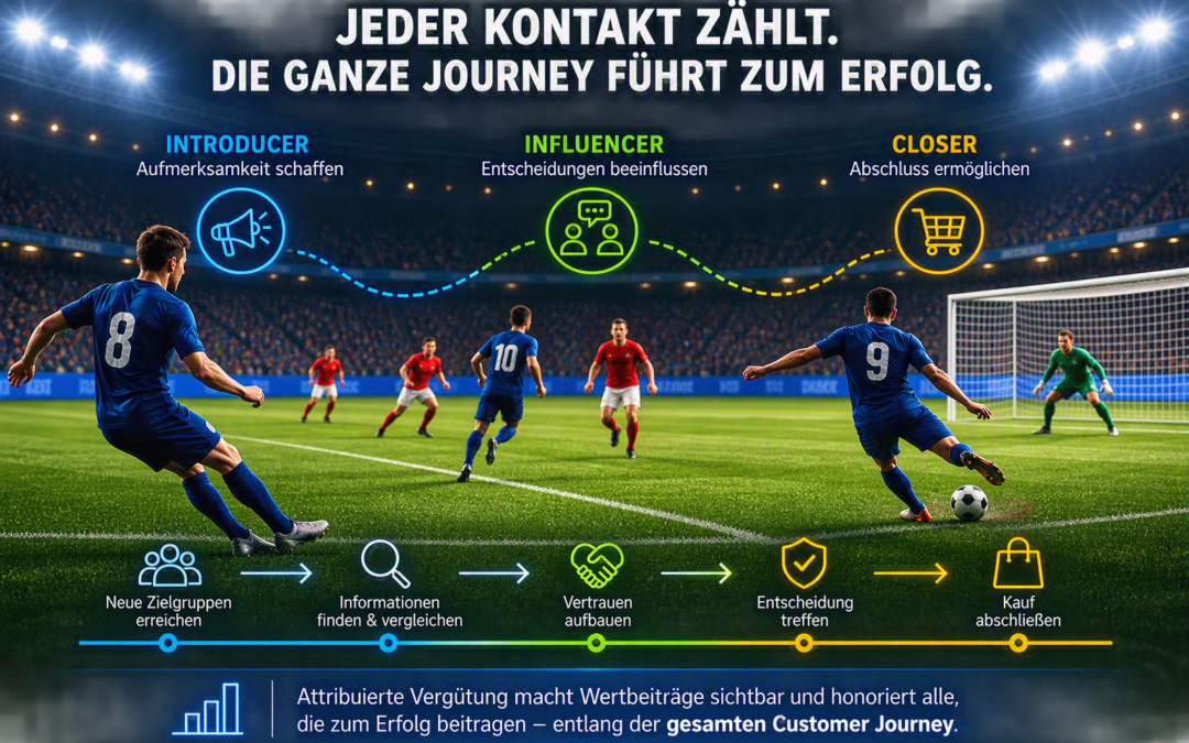 Der Stürmer macht nicht alleine das Tor: Warum Affiliate-Vergütung die ganze Customer Journey berücksichtigen sollte